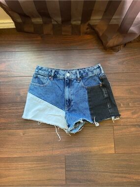 PacSun Medium Blue Denim Jeans with Black and White Patch